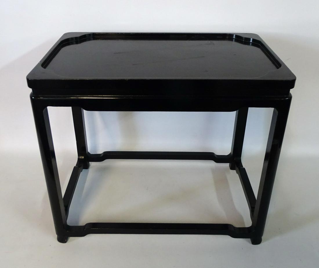 SMALL ASIAN LACQUER TABLE 15"H 17.5"W 11.5"D: SMALL ASIAN LACQUER TABLE 15"H 17.5"W 11.5"D