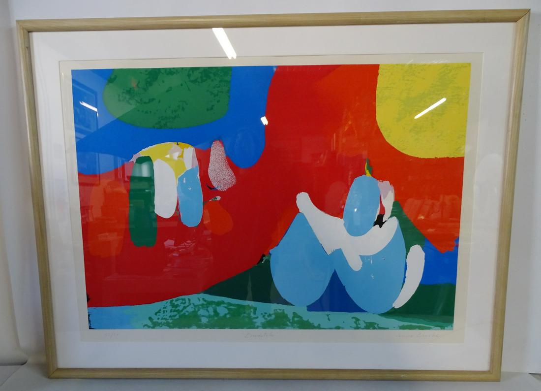 V. BROOKE PENCIL SIGNED PRINT "BOWDITCH" # 58 OF 70: V. BROOKE PENCIL SIGNED PRINT "BOWDITCH" # 58 OF 70 37" X 49" INC.. FRAME