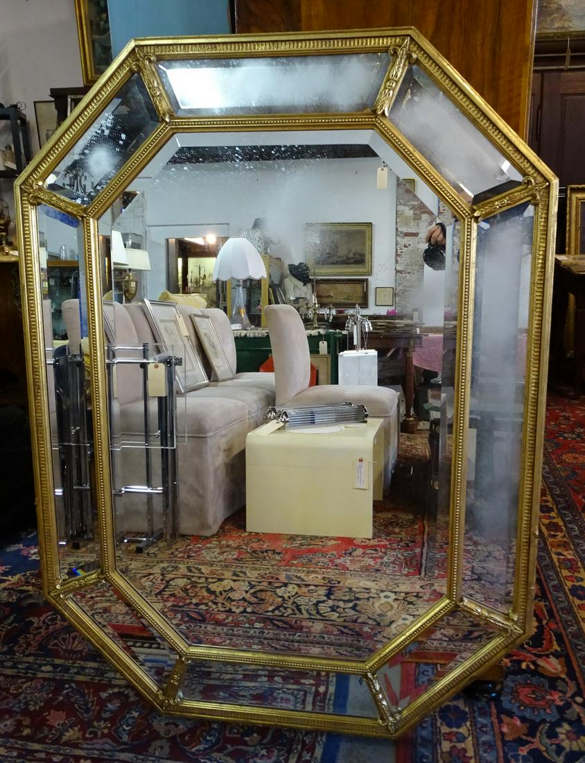 GILT FRAME LA BARGE MIRROR FRAMED MIRROR 54.75" X: GILT FRAME LA BARGE MIRROR FRAMED MIRROR 54.75" X 40.75"