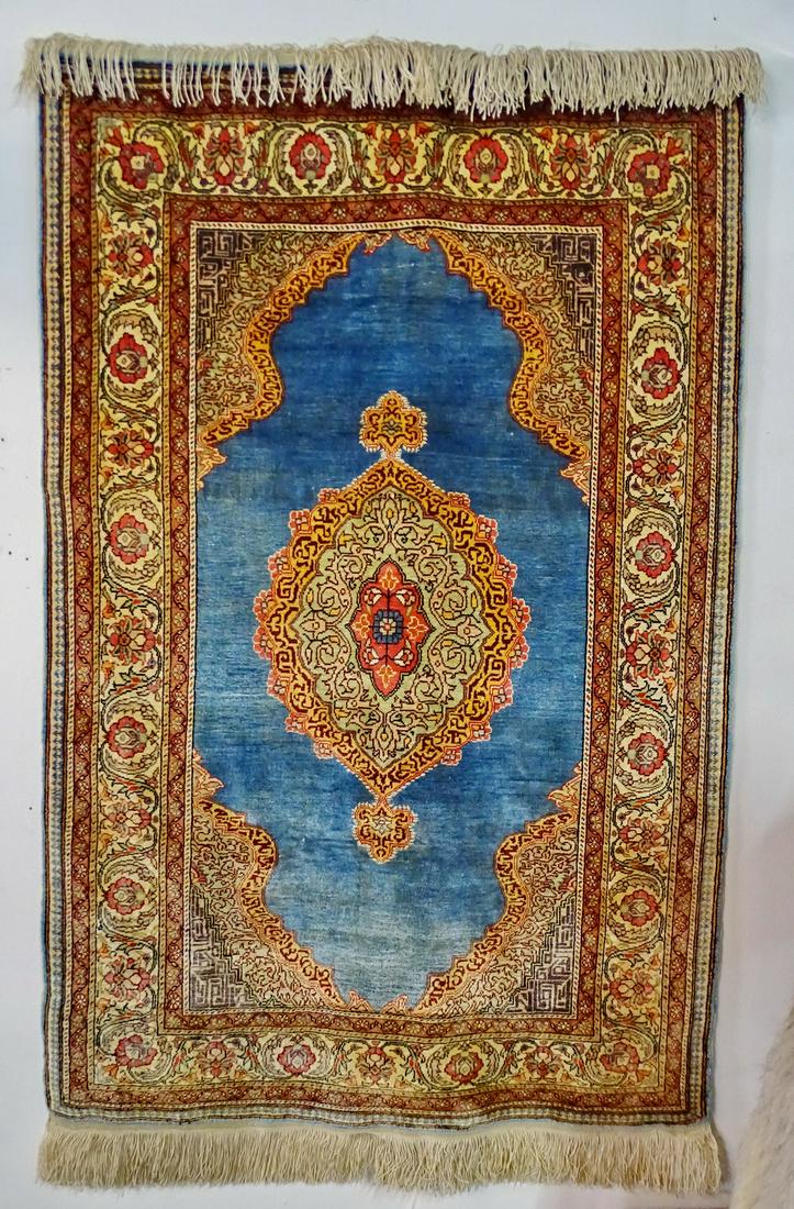 SILK RUG WALL HANGING 42X28" (1 of 5)