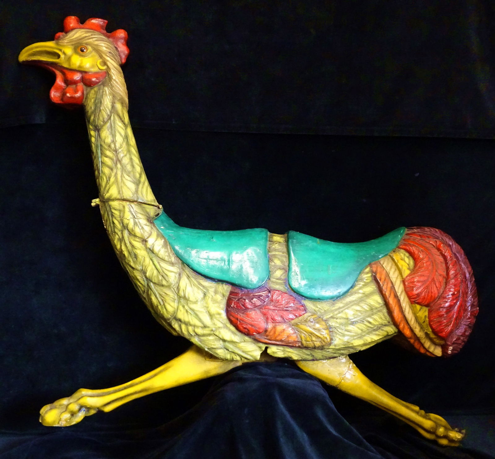 C.J. SPOONER ATTRIBUTED ENGLISH PAINT DECORATED CARVED (1 of 14)