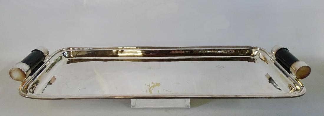 RALPH LAUREN "FIELDING" 2 HANDLE TRAY 2.25"H 23"L 9"D (1 of 4)