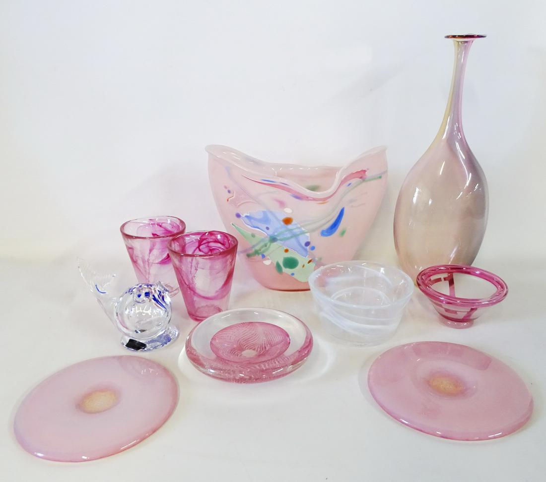 LOT ART INC. MURANO STYLE FISH SOME SGN. 8.5"H 10"L (1 of 13)