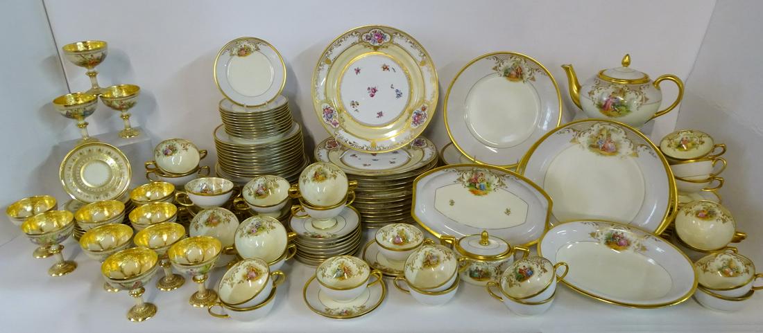 EXTENSIVE LOT DRESDEN, SAXONY DINNERWARE 150+ PCS. 11" (1 of 8)