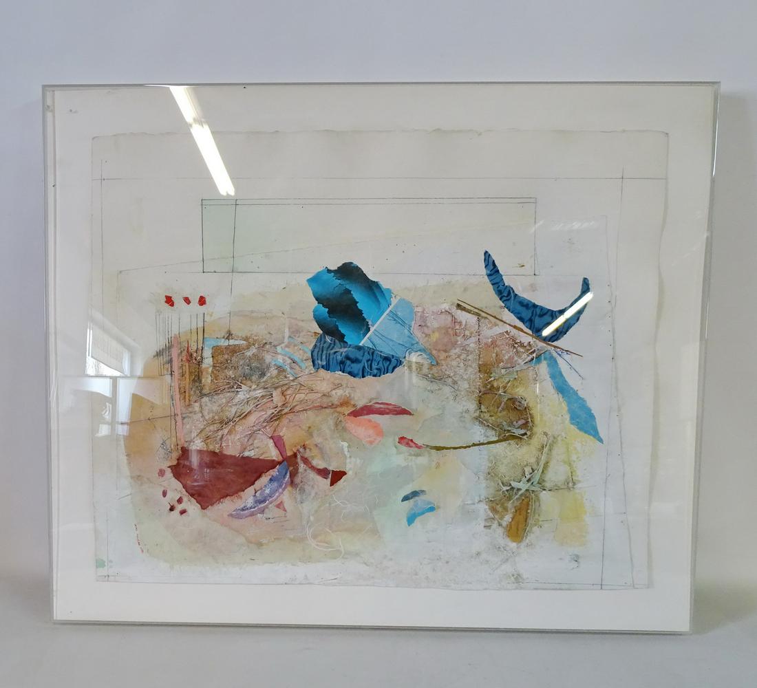 ROSZAK SGN. MIXED MEDIA ON PAPER ABSTRACT 21X25" (1 of 6)