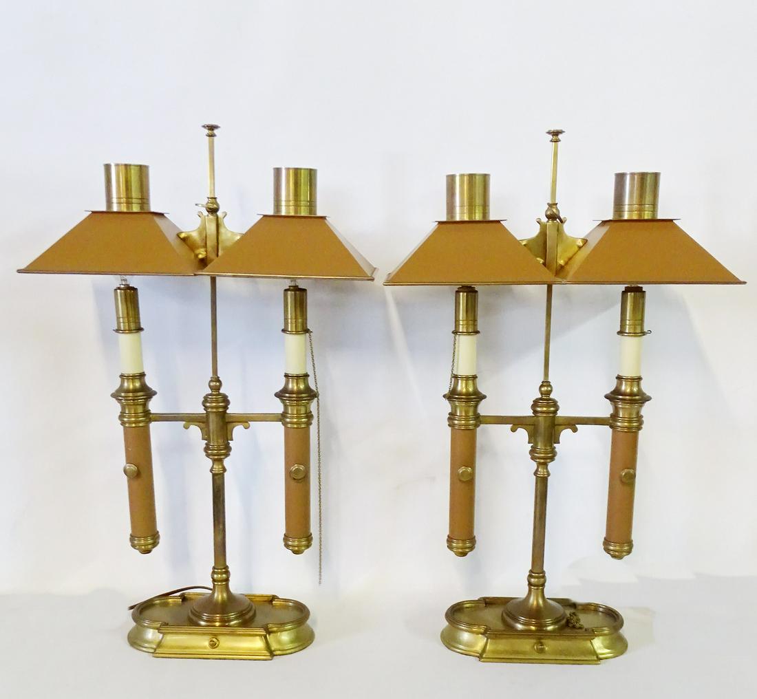 PR. CHAPMAN BROS. TOLE LAMPS 25"H 15.5"W (1 of 5)