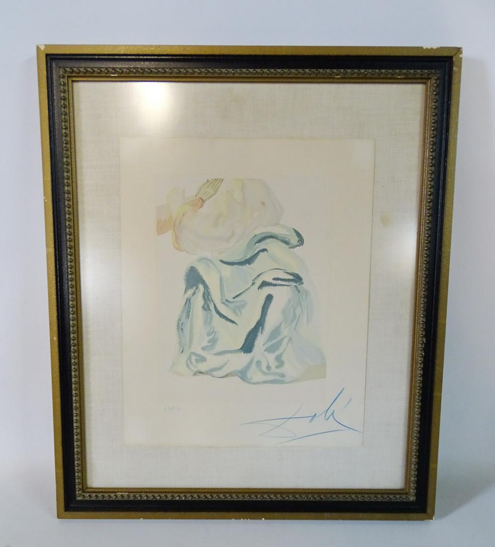 DALI SGN. LITHOGRAPH FIGURES IN PRAYER 19.5X16" INC. (1 of 5)