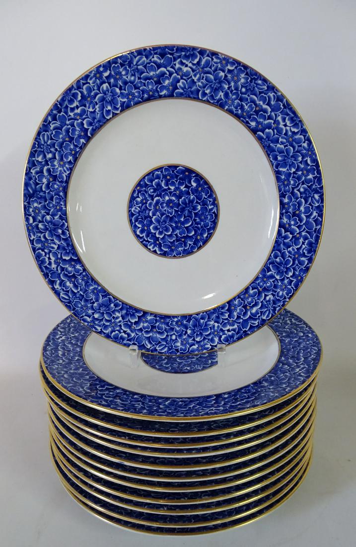 12 ROYAL WORCESTER FOR TIFFANY & CO. BLUE & WHITE (1 of 3)