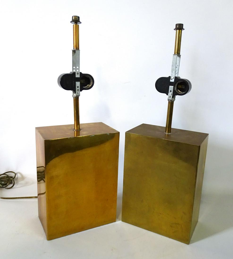 PR. MODERN BRASS LAMPS 9"H (1 of 6)