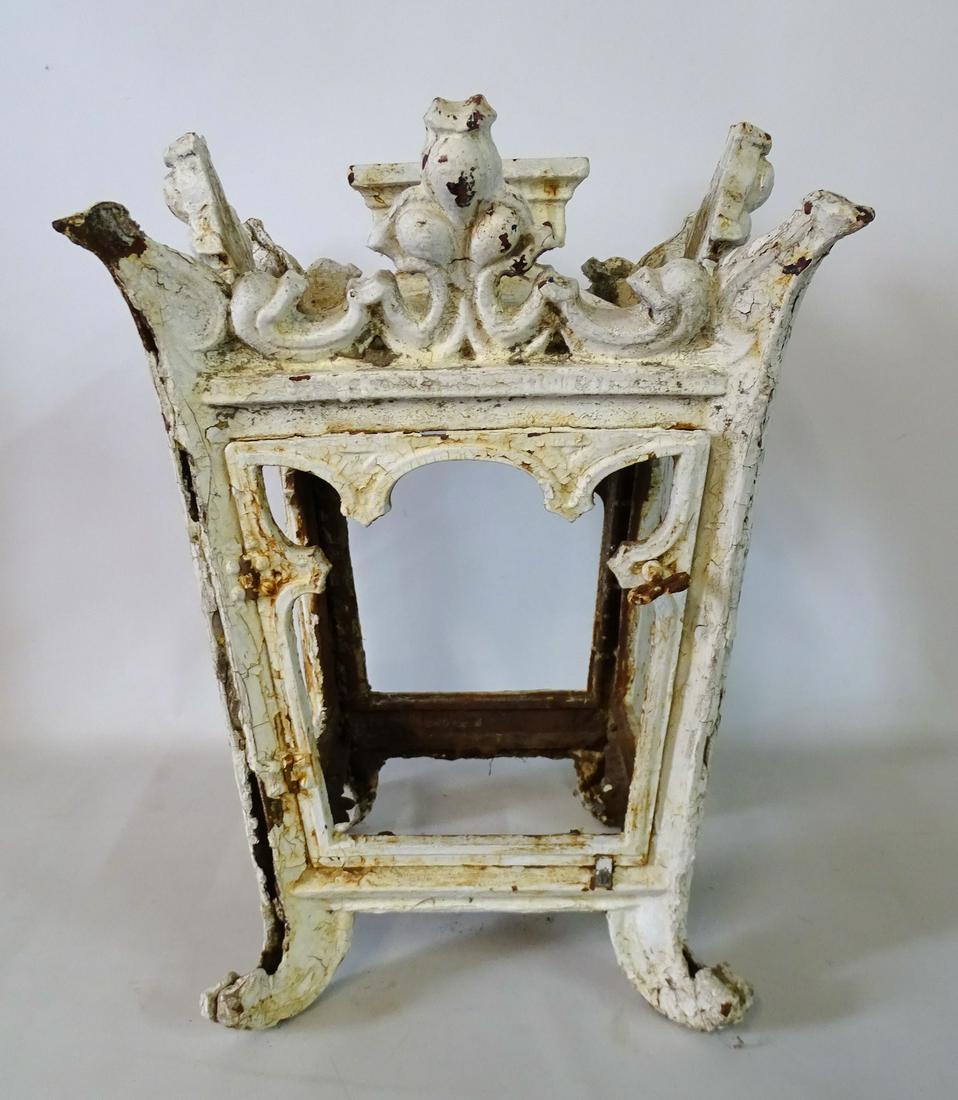 ENGLISH CAST IRON LANTERN 22"H 15.5"W 15.5"D (1 of 5)