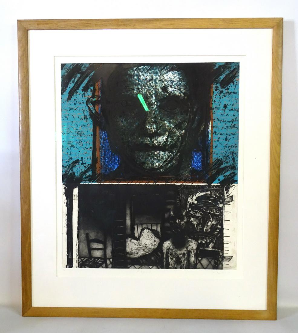 LARGE COLOR ETCHING "A SILIENCE I" 5/20 SGN. (1 of 6)