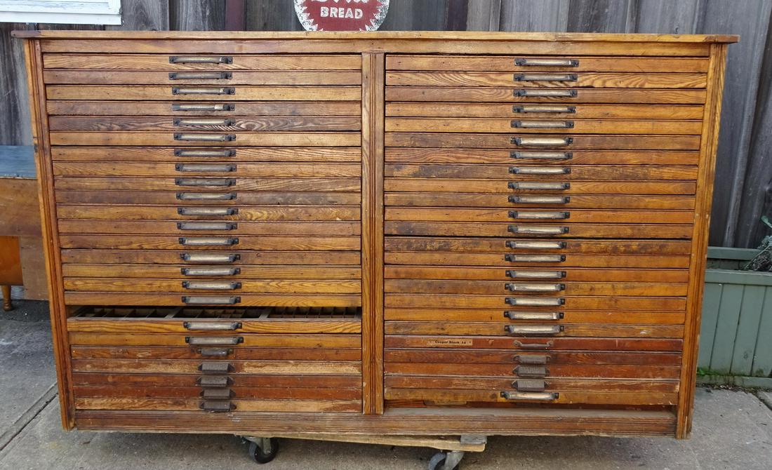 ANTIQUE LETTER PRESS CABINET (1 of 10)