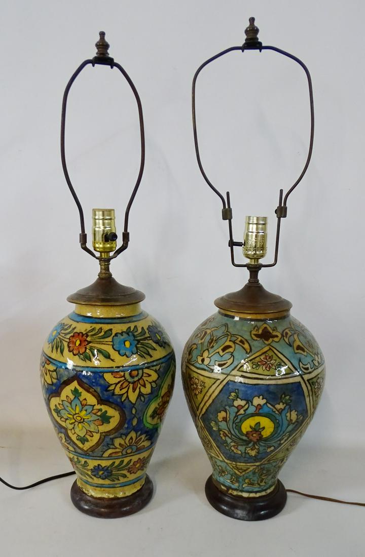PR. HAND DECORATED CERAMIC LAMPS (1 of 6)