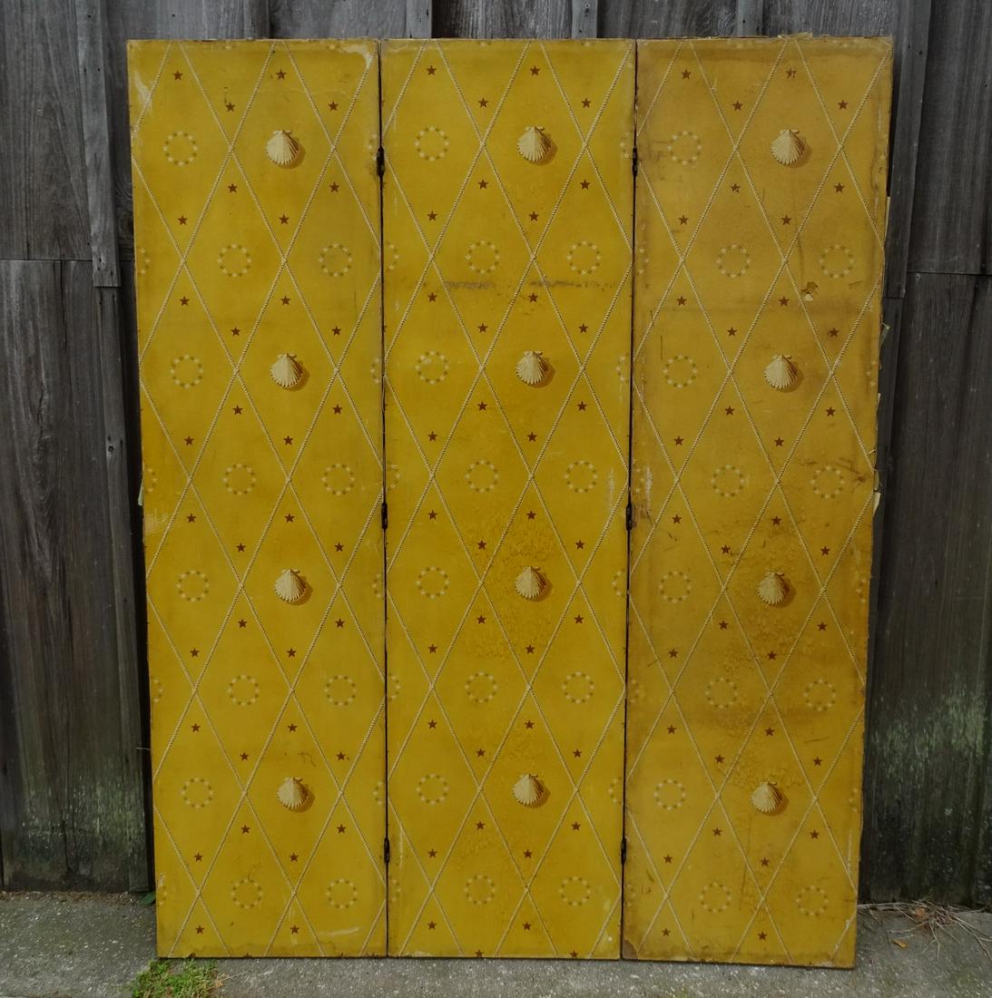 3 PANEL SHELL MOTIF SCREEN 68X52.5" (1 of 10)