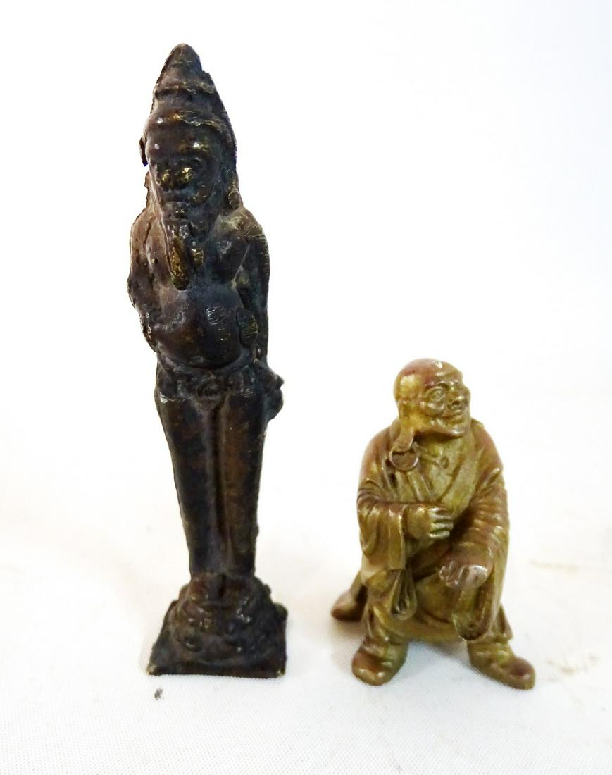 2 ASIAN BRONZE FIGURES (1 of 3)