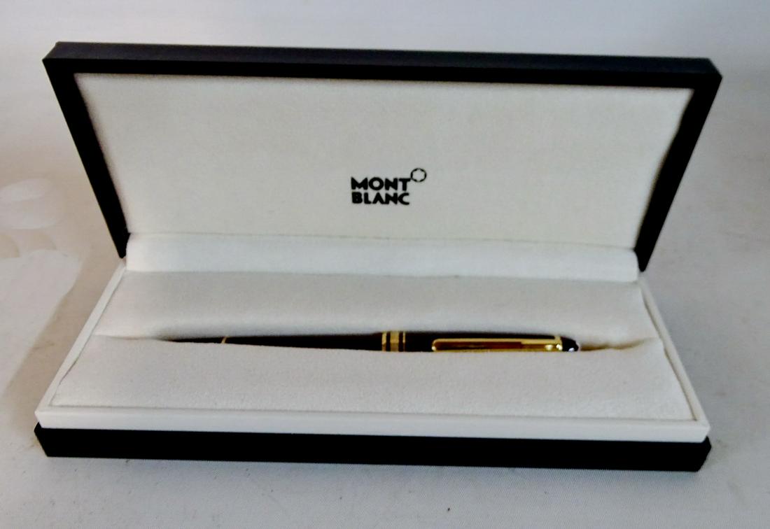 MONT BLANC MAHOGANY BALL POINT PEN 5.5"L (1 of 3)