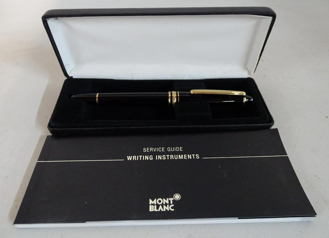 MONT BLANC BLACK BALL POINT PEN 5.25"L (1 of 5)