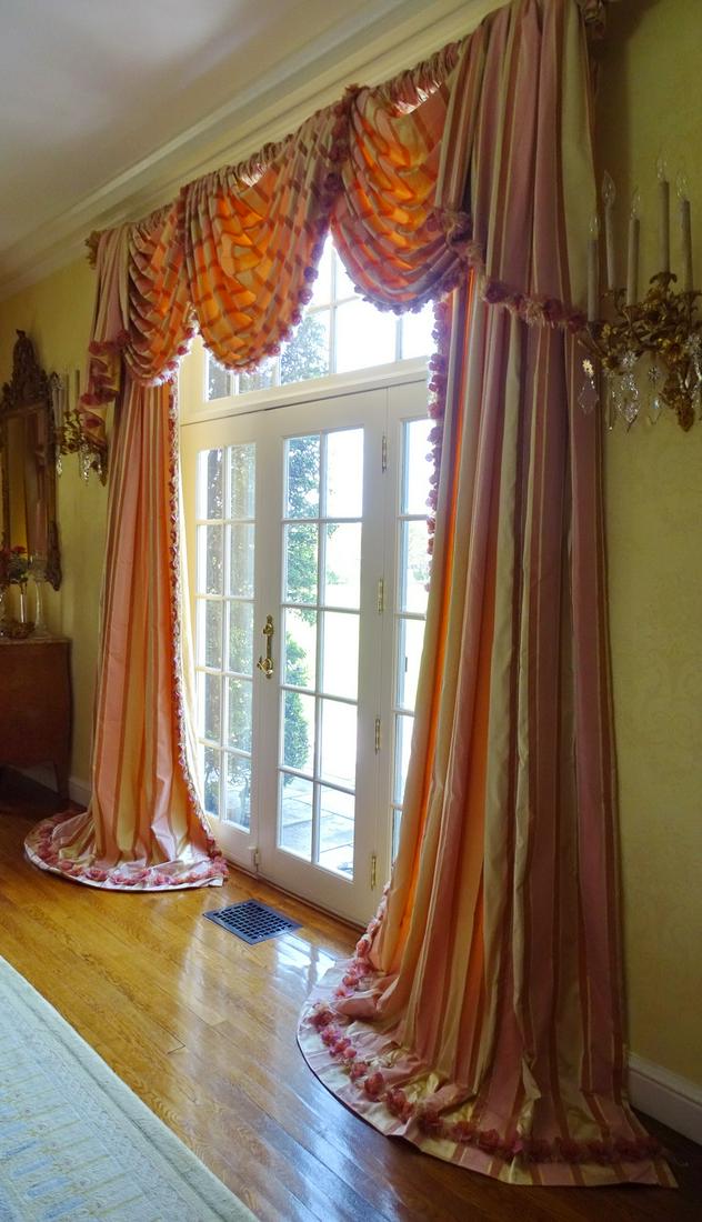 SILK WINDOW DRAPES 110''X120'' (1 of 6)