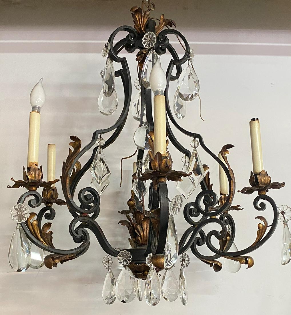 GILT IRON LIGHT FIXTURE (1 of 5)