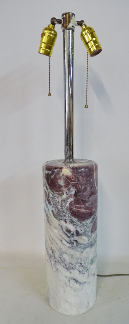 MIDCENT. MARBLE LAMP (NESSEN STUDIO?) (1 of 3)