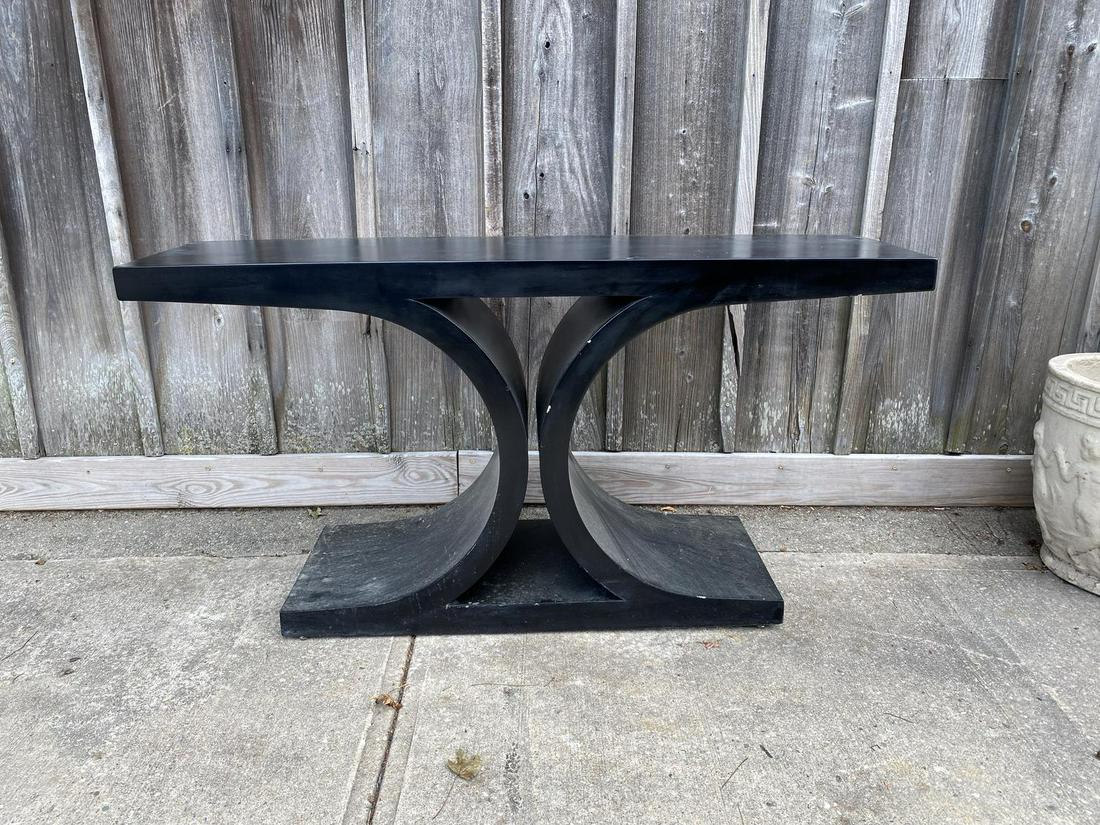 SPRINGER STYLE BLACK CONSOLE TABLE 29" X 56" X 15" (1 of 4)