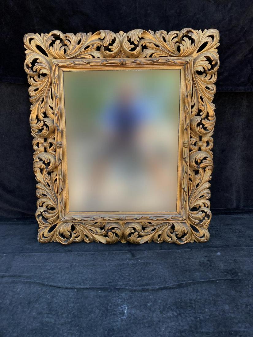 ORNATE GILT FRAME MIRROR 40" X 34" (1 of 4)