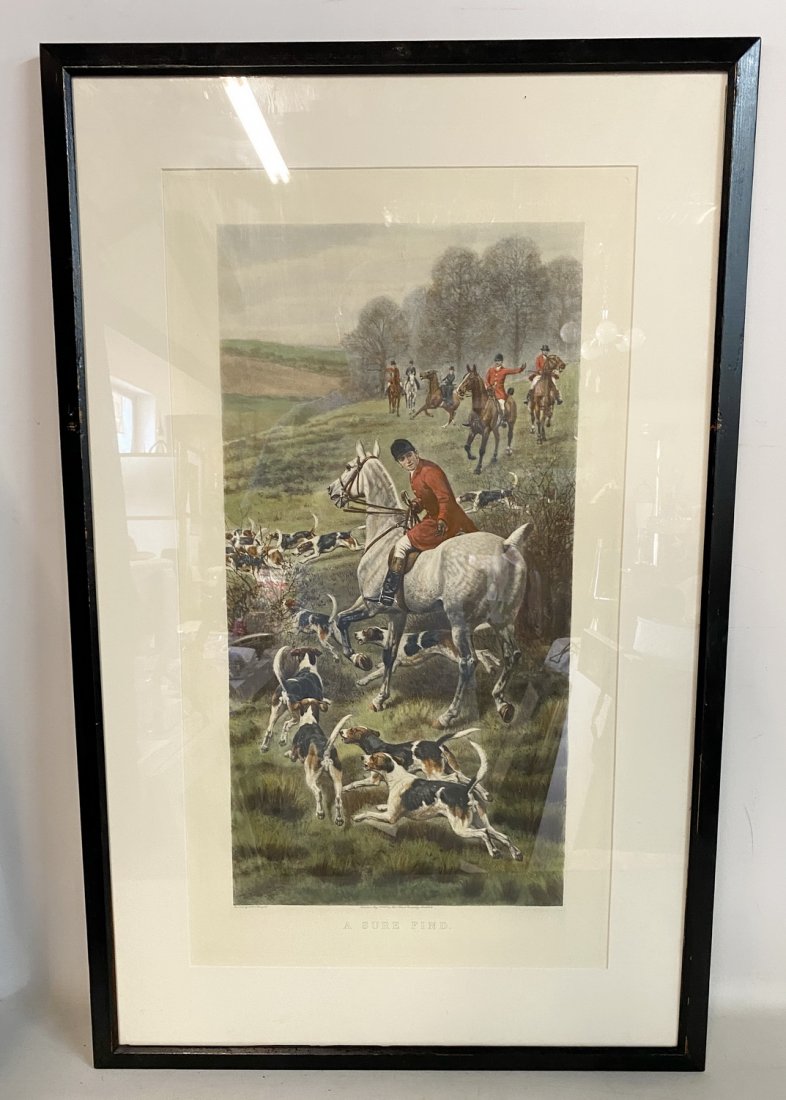SET OF 4 FOX HUNT PRINTS 36" X 23" (1 of 7)