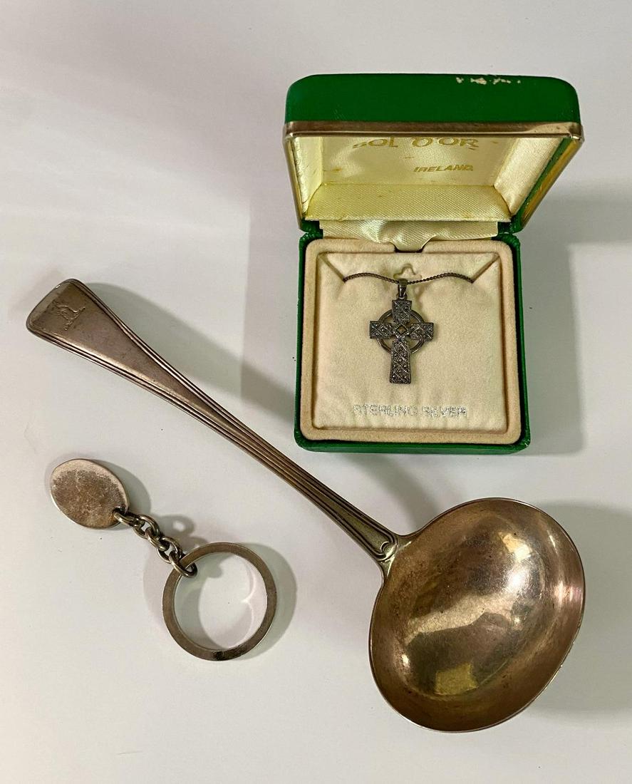 3 PC. STERLING INCL. TIFFANY RING & ENGL. SPOON (1 of 4)