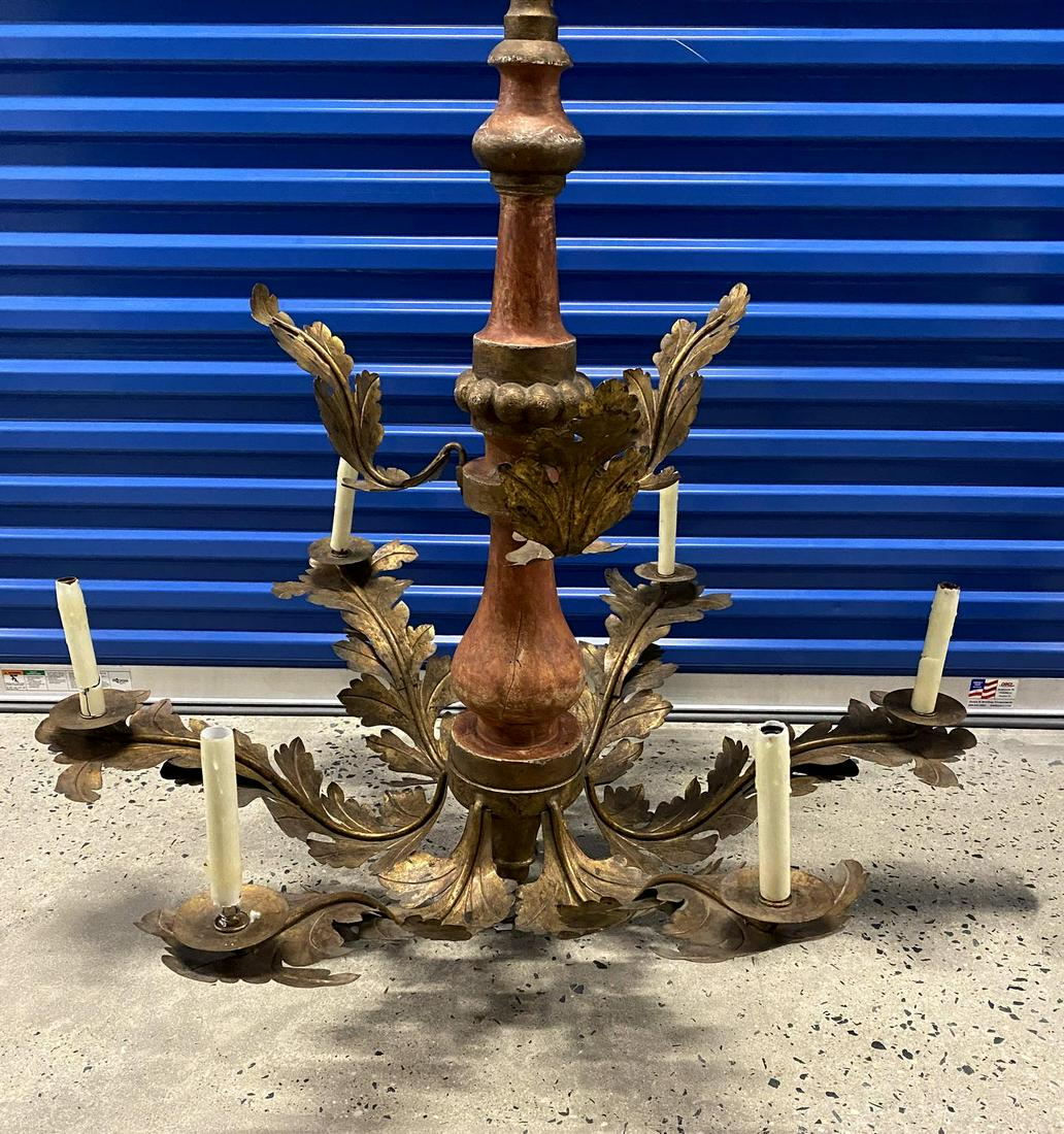 LARGE W.I. LEAF MOTIF FIXTURE 43X40 DIA.: LARGE W.I. LEAF MOTIF FIXTURE 43X40 DIA.