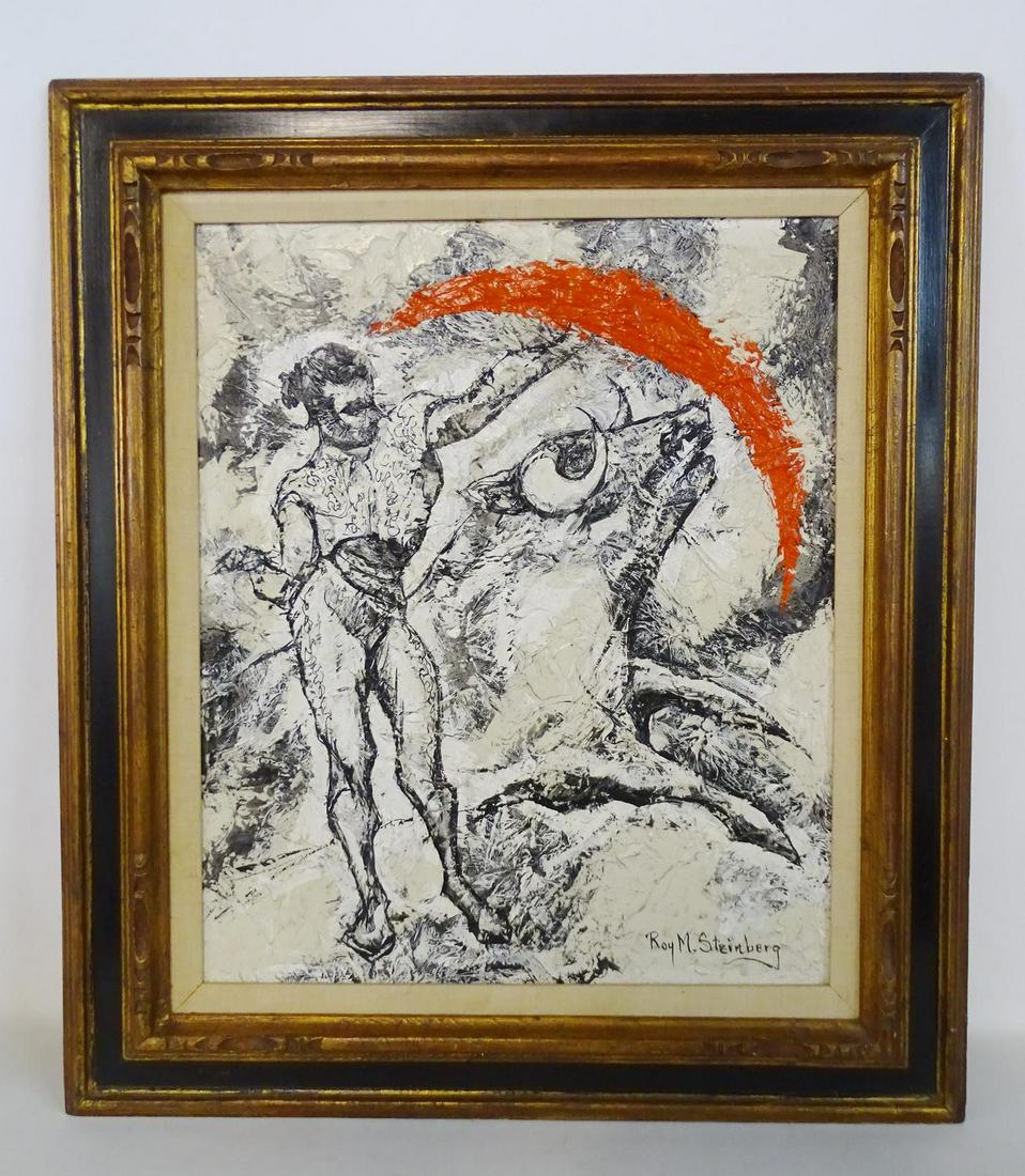 ROY STEINBERG GESSO AND ACRYLIC 24X20: ROY STEINBERG GESSO AND ACRYLIC 24X20