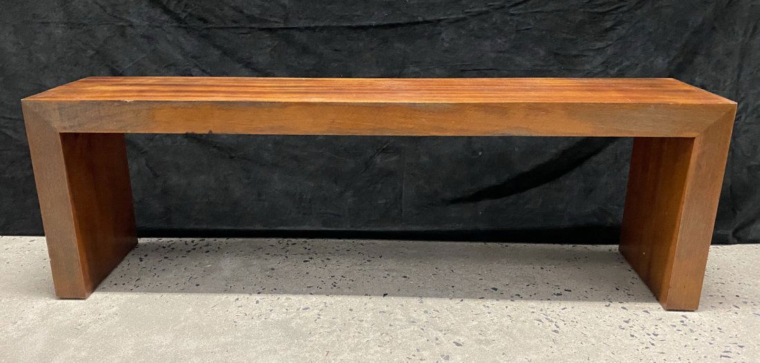 MID CENTURY BENCH/COCKTAIL TABLE 17X53X11 (1 of 4)