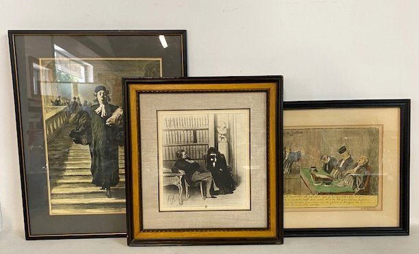 3 JUDICIAL THEME PRINTS 16" X 12" LARGEST (1 of 5)