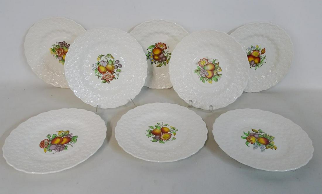 SET OF 8 SPODE SALAD PLATES 9.25" DIA.: SET OF 8 SPODE SALAD PLATES 9.25" DIA.