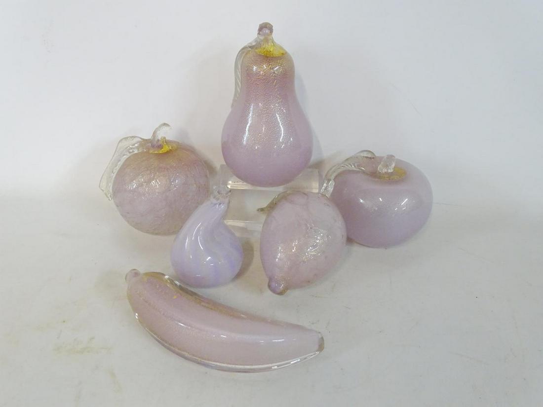 VENETIAN GLASS FRUIT (6 PCS.) (1 of 7)