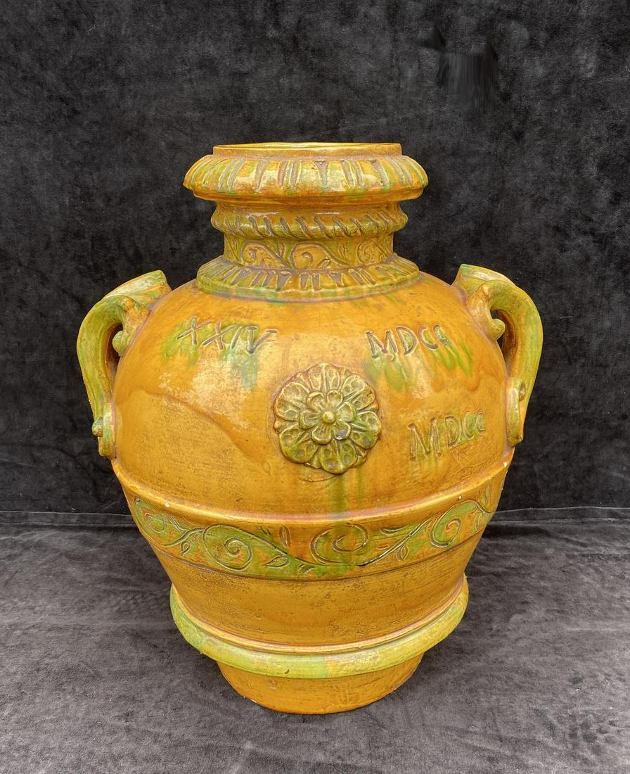 GLAZED ITALIAN OIL/WINE VESSEL 23" X 17" (1 of 5)