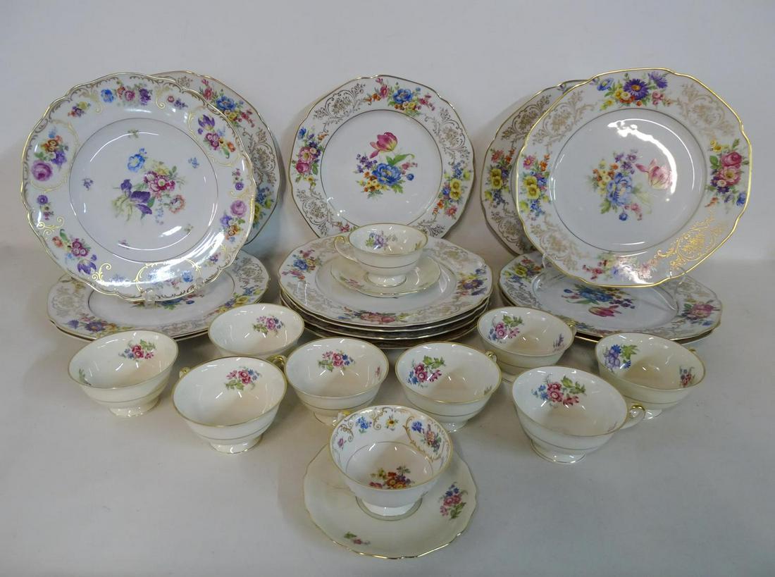 24 PC. PARTIAL SETS GERMAN PROCELAIN DINNER WARE (1 of 7)