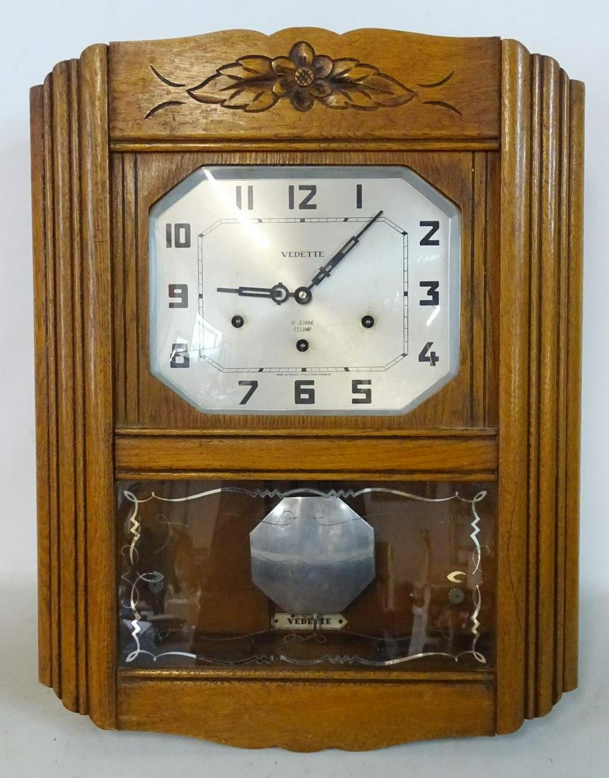 VEDETTE FRENCH WALL CLOCK 22.25" X 17.5" X 6.5" (1 of 6)
