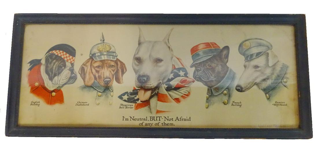 WALLACE ROBINSON PRINT "I'M NEUTRAL BUT NOT AFRAID" (1 of 10)