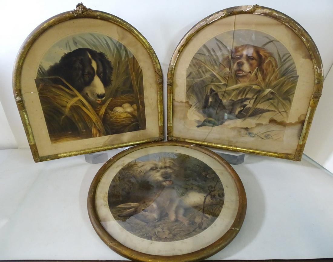 (3) LOVELY DOG THEMED WORKS "EARLS SPORTING SUBJECTS" (1 of 12)