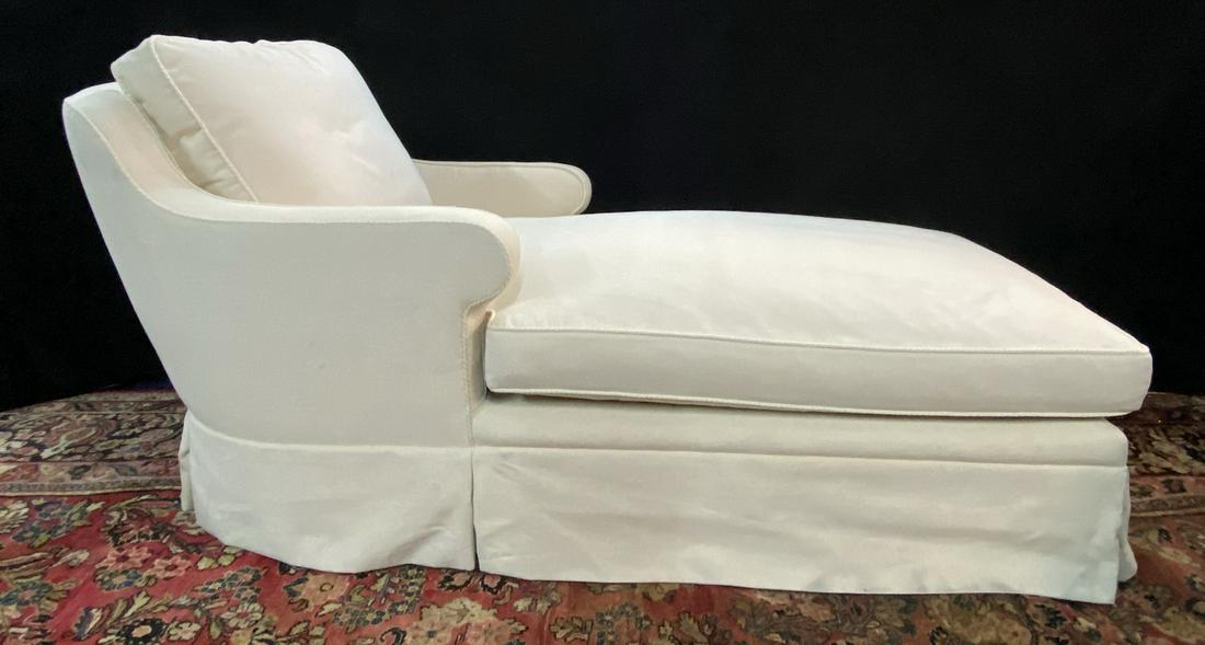 J& J CUSTOM CRÈME CHAISE LOUNGE  31" X 34" X 72" (1 of 6)