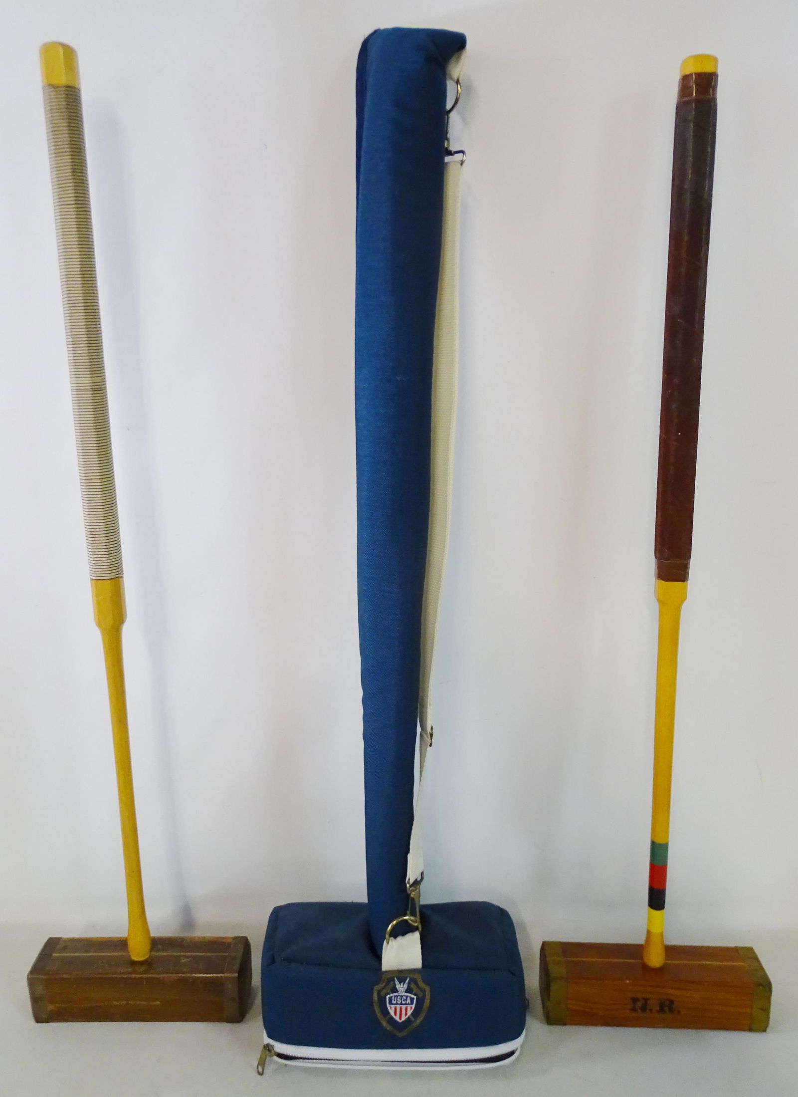 CROQUET PLAYER'S DREAM (2) ENGLISH MADE MALLETS W. USCA (1 of 9)