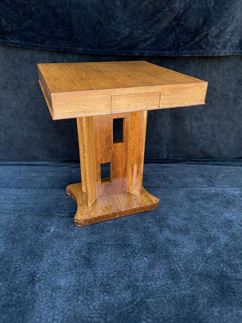 MID CENTURY(GILBERT RHODE?) 1 DRAWER OCCASSIONAL TABLE (1 of 5)