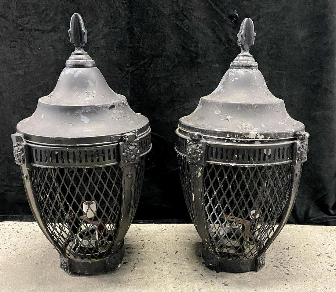 PAIR OF VINTAGE LANTERNS 29"H X 16"DIA. (1 of 4)