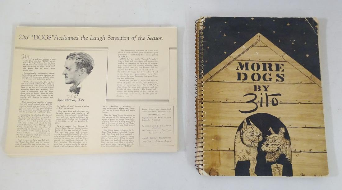 LARGE COLLECTION OF ZITO DOG THEMED PRINTS 50 PCS. (1 of 20)