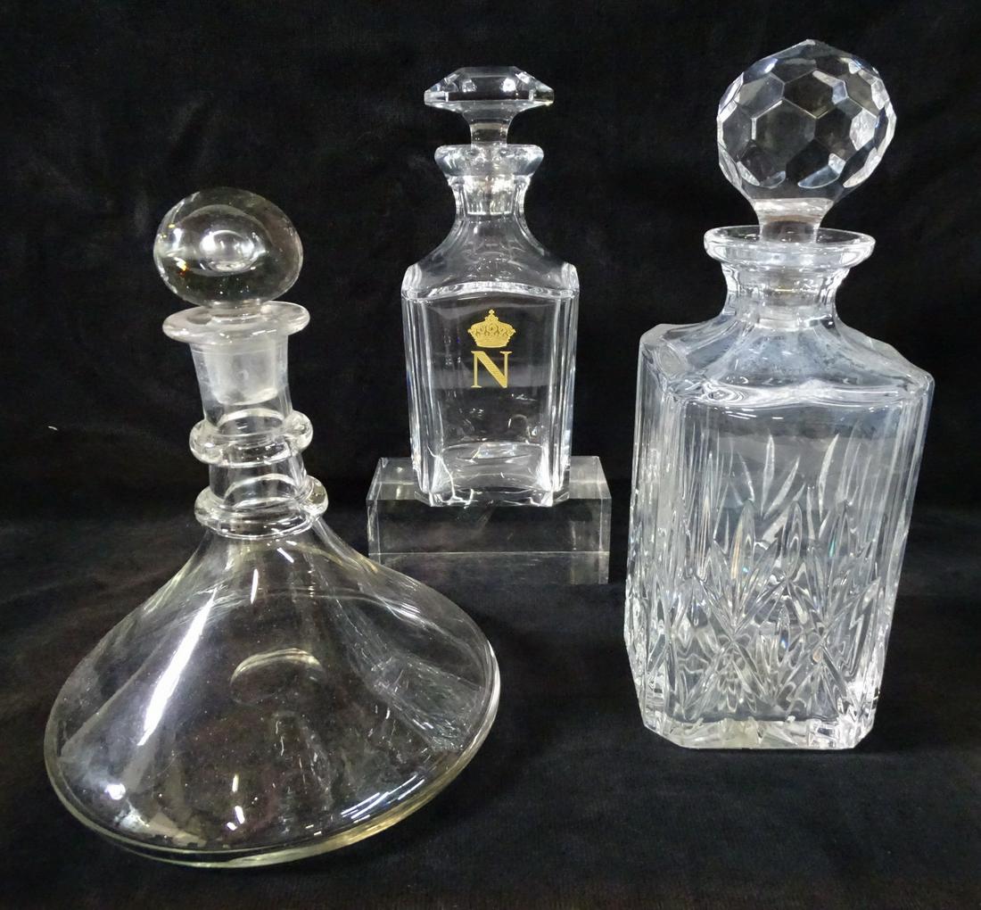 GROUP (3) CRYSTAL DECANTERS INC. SHIPS DECANTER AND (1 of 10)