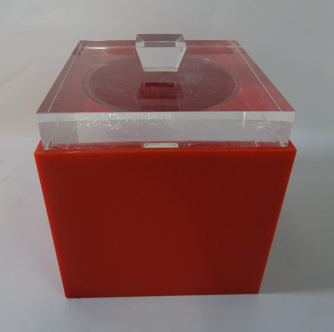 ABRIZZI CHAMPAGNE LUCITE ICE BUCKET 8'' CUBE (1 of 5)