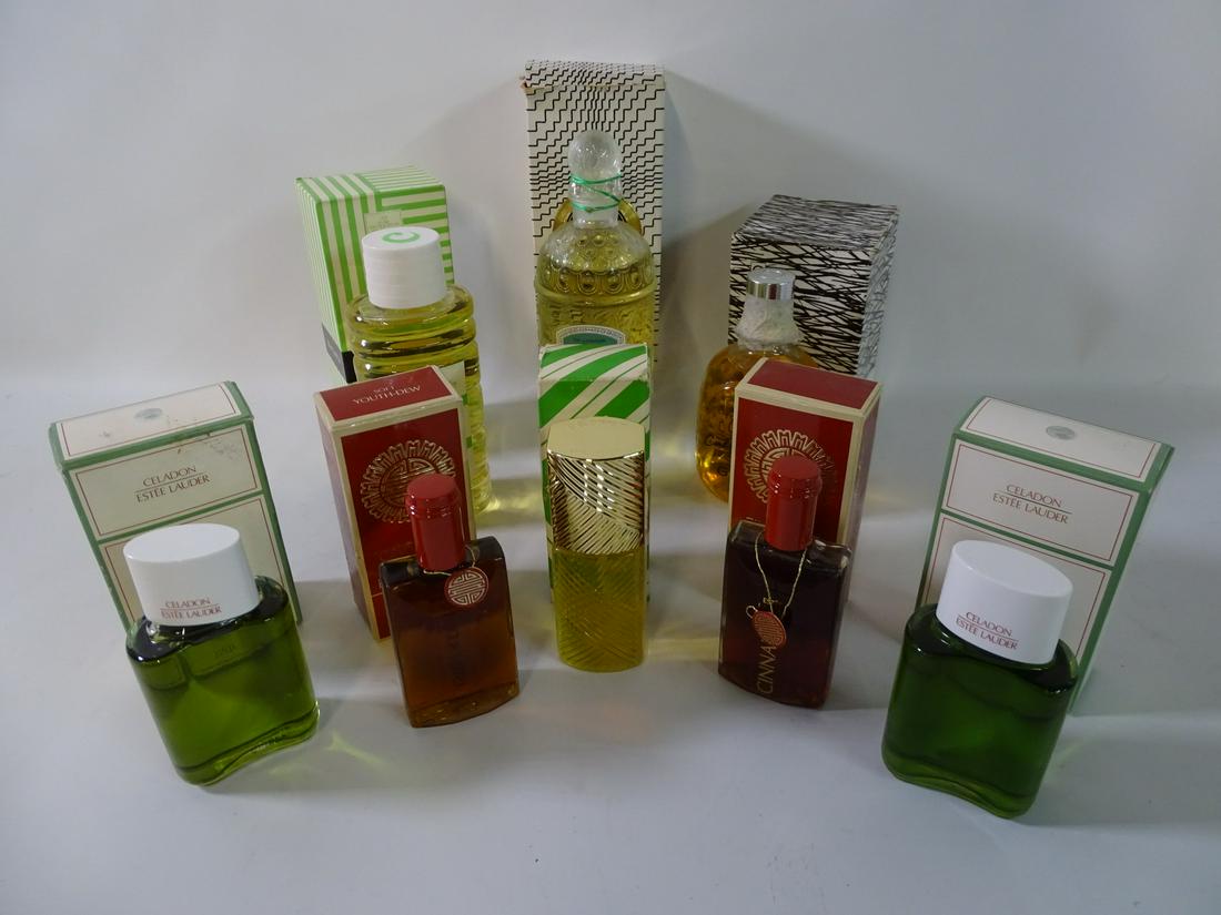 COLLECTION OF VINTAGE PERFUMES INC. GUERLAIN IMPERIALE;: COLLECTION OF VINTAGE PERFUMES INC. GUERLAIN IMPERIALE; GERES; MA GRIFFE; ESTEE LAUDER