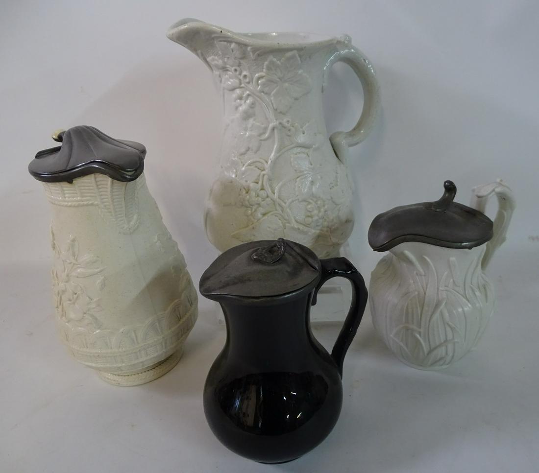 ASSEMELED GROUP OF ENGLISH PITCHERS INCL.2 RIDGEWAY (1 of 9)