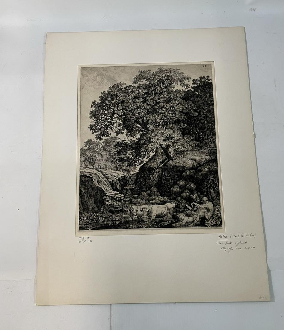 CARL WILHELM KOBE THE ELDER PAYSAGE AVEC CASCADE (1 of 6)