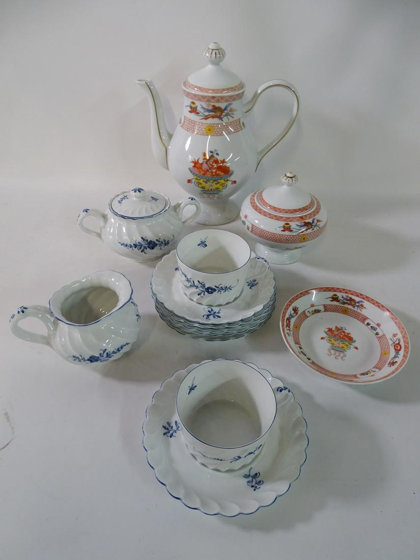 ASSEMBLE GROUP OF LIMOGES INCL. BERNARDAUD TEA SET 9: ASSEMBLE GROUP OF LIMOGES INCL. BERNARDAUD TEA SET 9 1/2" H